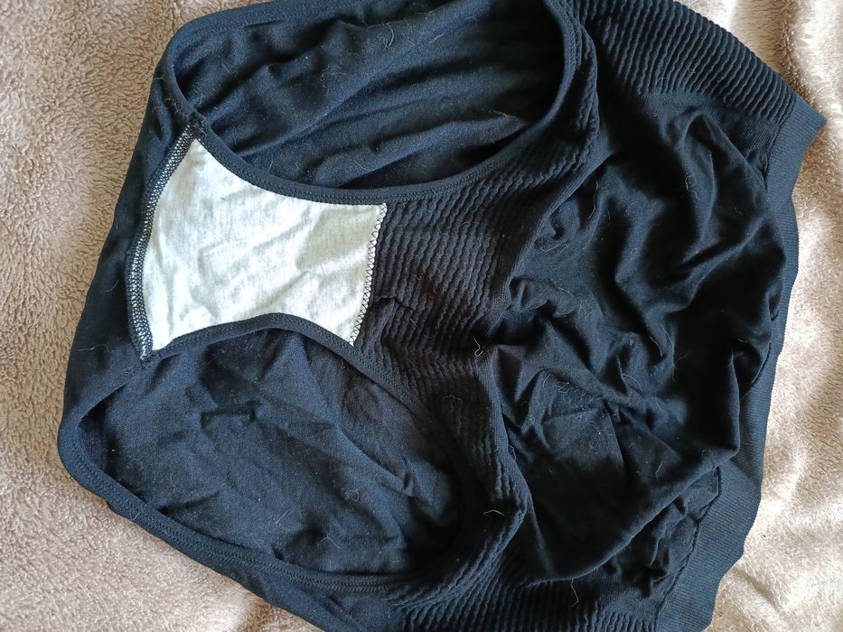 Majtki ciążowe beżowe i czarne