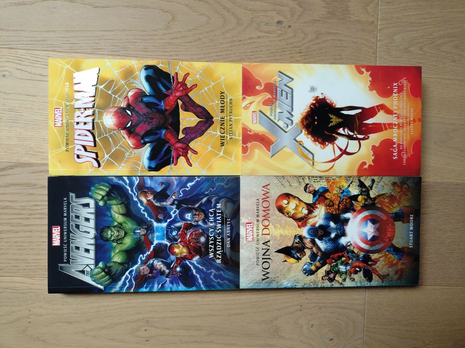Marvel Książki Spider-Man X-Men Iron Man