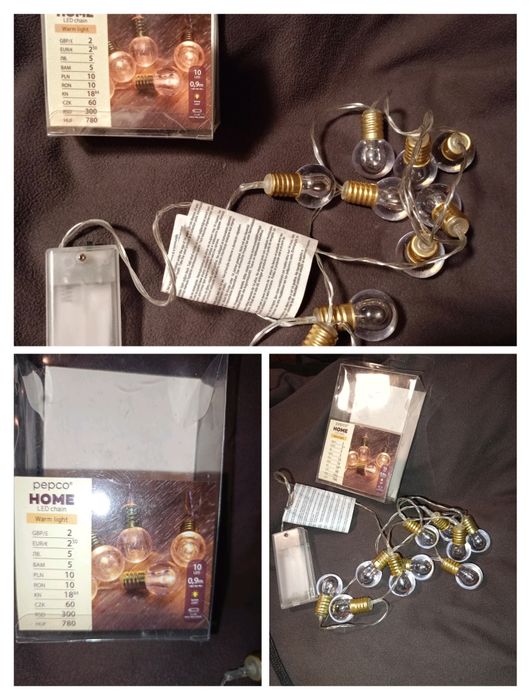 Гирлянда с лед лампочками