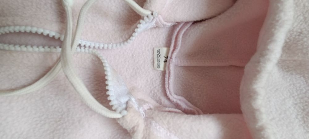 Zestaw bluza spodnie polar dziewczęce 74