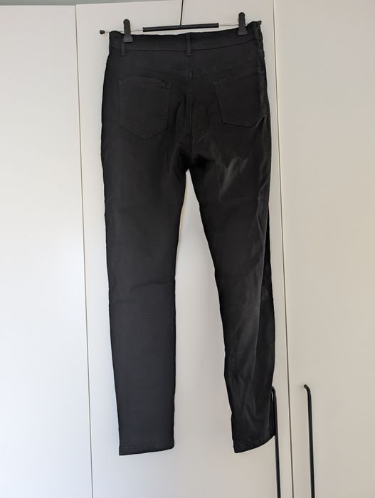 Damskie czarne jeansowe spodnie rozmiar XXL