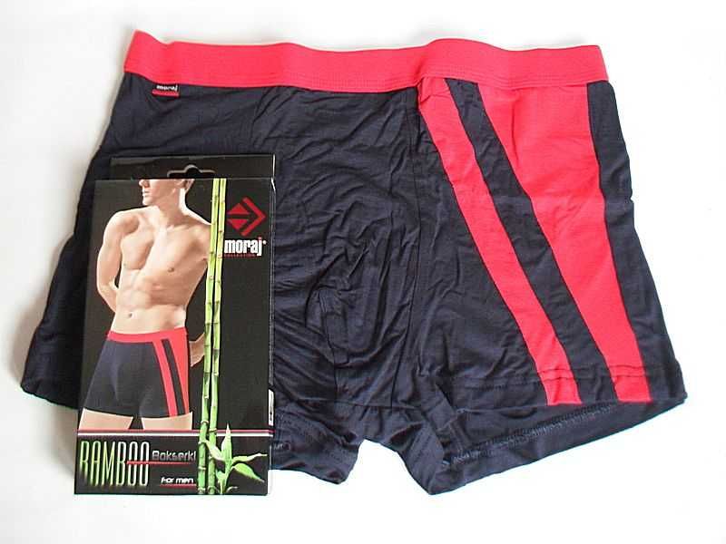 BOKSERKI SZORTY - BAMBUSOWE MORAJ granatowe XL -polski produkt- NOwe 2