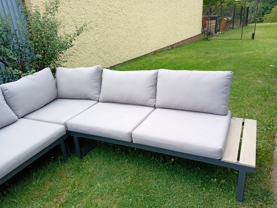 Narożnik ogrodowy Light Grey  metalowy komplet Focus Garden