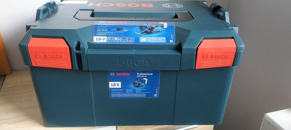 Strug akumulatorowy Bosch GHO 18V-26 L-Boxx  Nowy