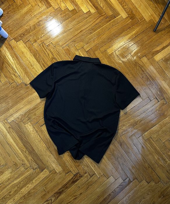 (M-L) FRED PERRY Черная футболка поло спортивная чорна polo — zdjęcie 3