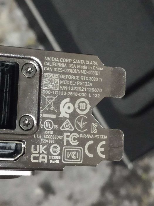 Відеокарта RTX 3080 TI Founders Edition .