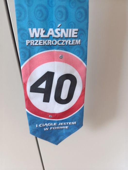 Krawat urodziny 40