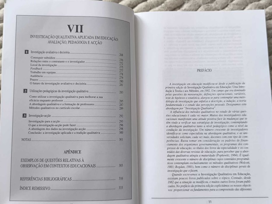 Investigação Qualitativa em Educação
Introdução à Teoria e aos Métodos