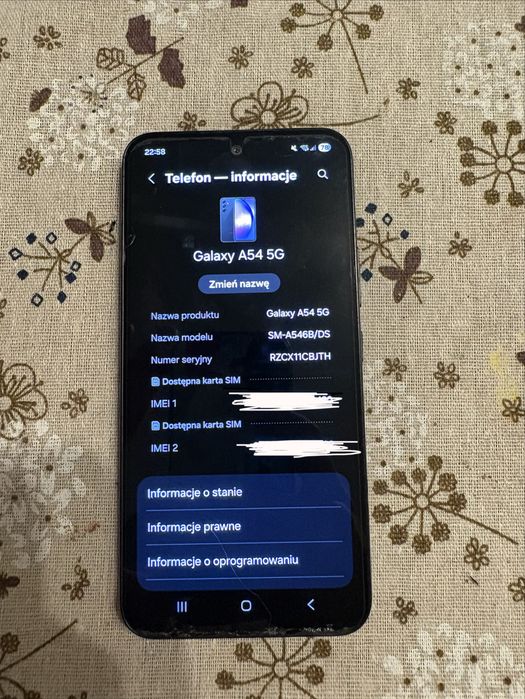 Samsung galaxy a54 5g / 128GB
