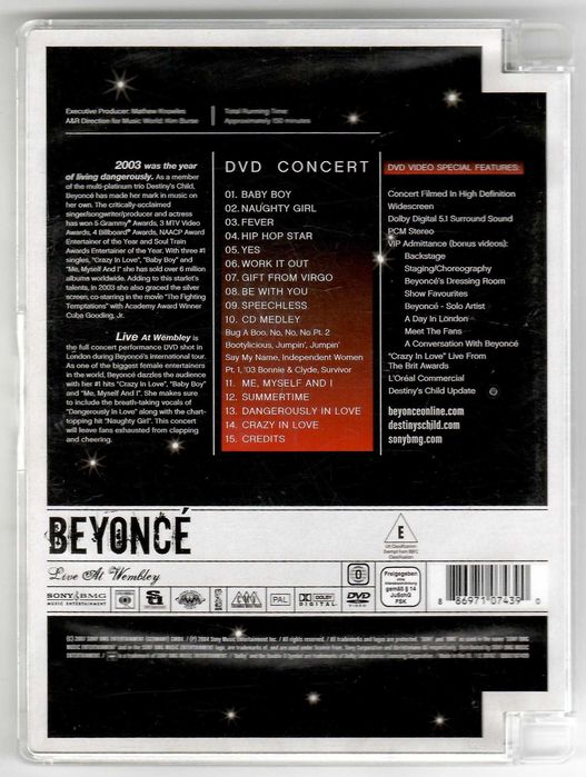 Beyoncé – Live At Wembley [DVD] [EU]