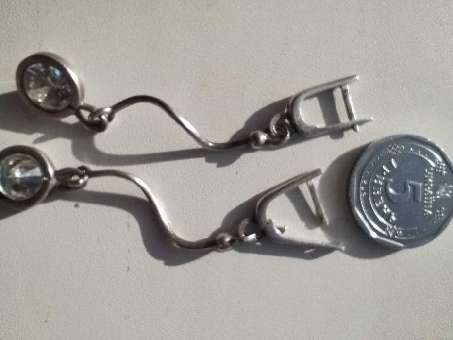 Срібні сережки (сережки, серьги)