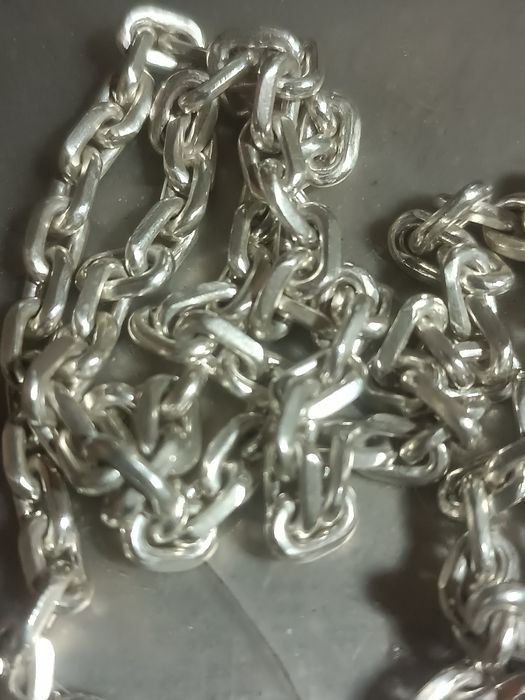 Серебряная якорная цеп