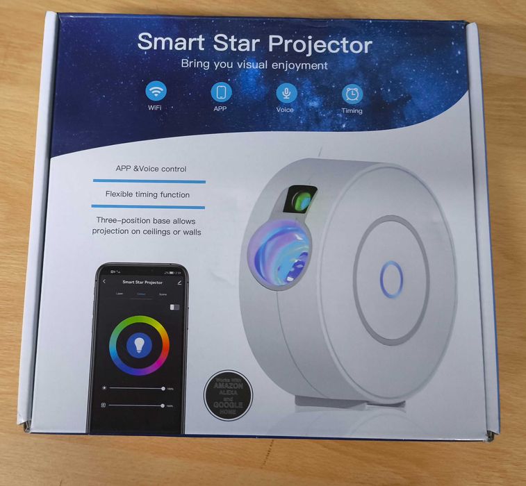 Projektor gwiazd laserowy rzutnik nieba lampka nocna aplikacja [2142]