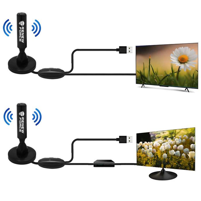 Antena Wewnętrzna do Telewizji Naziemnej VHF 170-230 Mhz FULL HD i 4K.