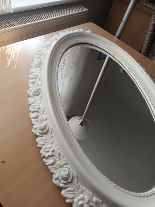 Lustro ceramiczne owalne