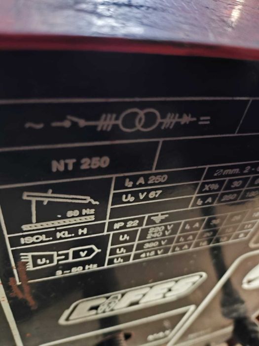 Aparelho de Soldar CIFES NT 250 - Trifásico 220V-415V