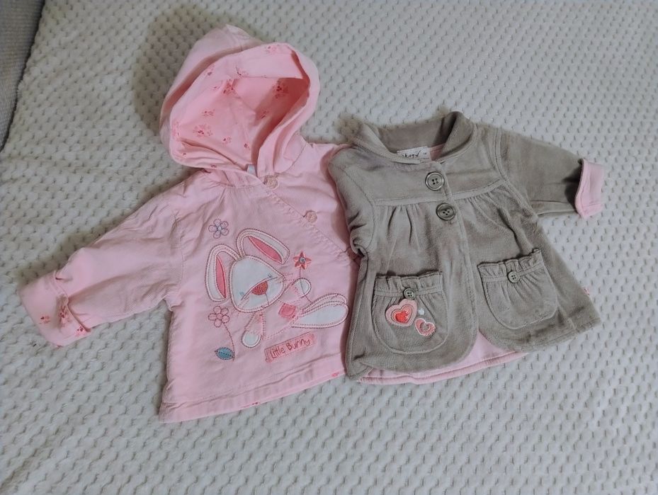 Kurtki dla dziewczynki 50 i 56