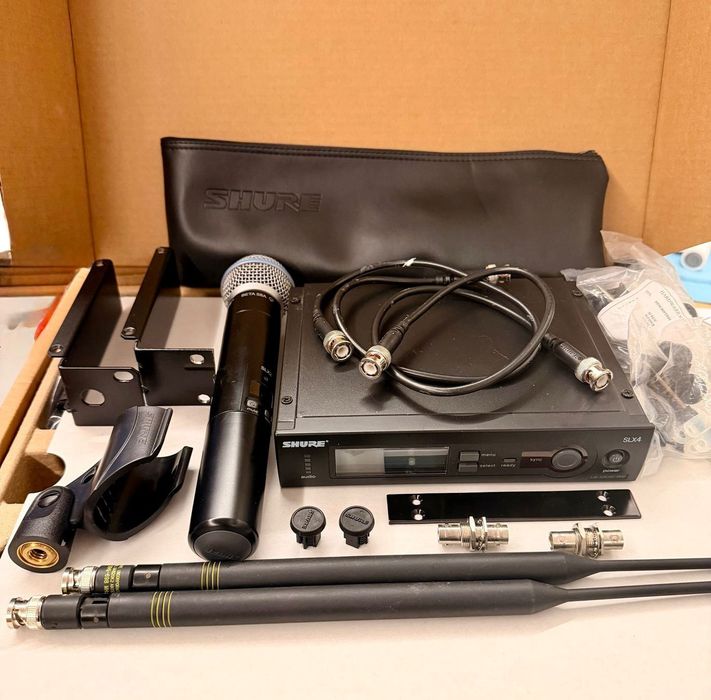 Shure SLX4 + mikrofon Beta 58A – zestaw bezprzewodowy
