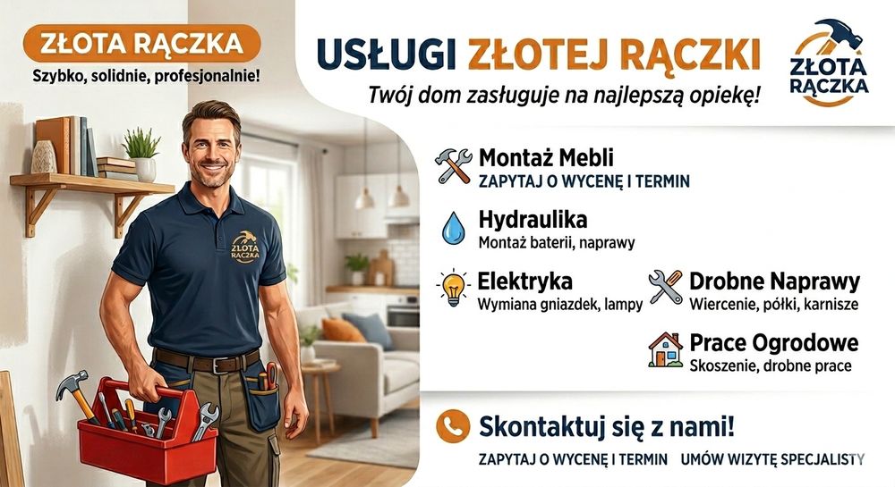 Fachowa pomoc domowa / złota rączka