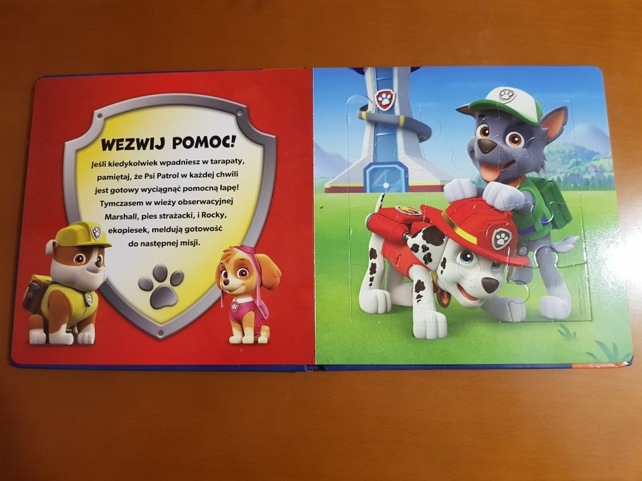 Książka z puzzlami Paw Patrol