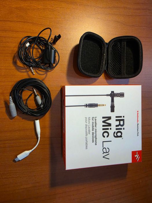 IK Multimedia Irig Mic Lav como novos