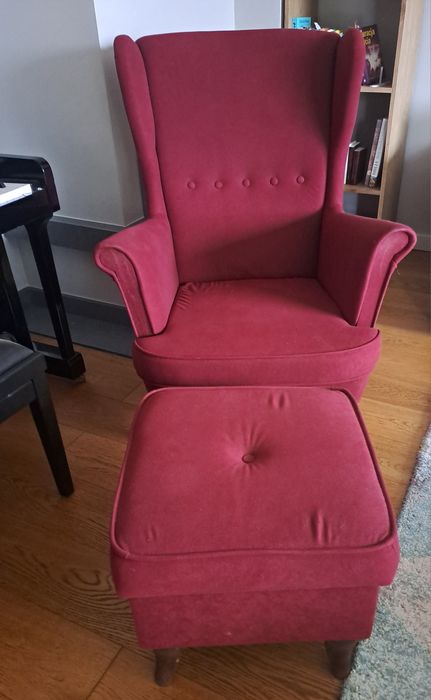 Fotel z podnóżkiem