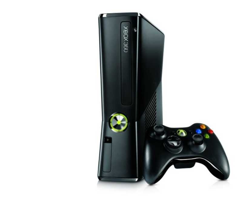 KONSOLA XBOX 360 SLIM 250GB + 1 Pad MATOWA! - stan bardzo dobry!