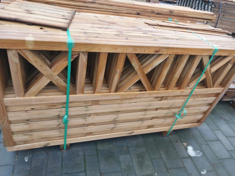 Płot lamelowy,  pergola 90/180