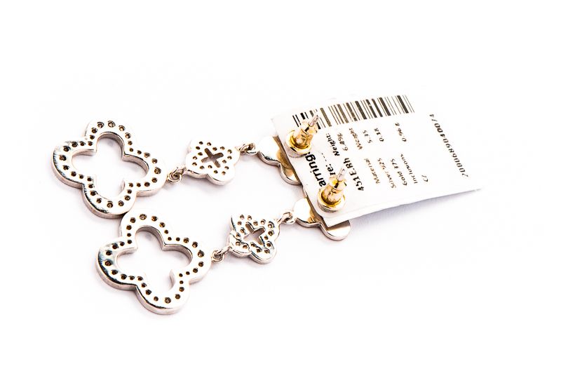 Długie Srebrno Złote Kolczyki - 6,49g - KRAKÓW