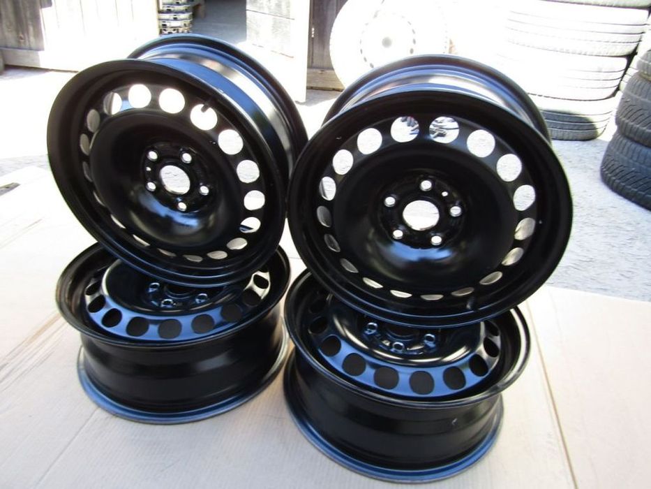 4x felgi stalowe 16 vw passat b5 b6 b7 b8 b9 golf V VI VII caddy eos jetta touran 6,5 j 5x112 ET41 piasta 57,1 mm