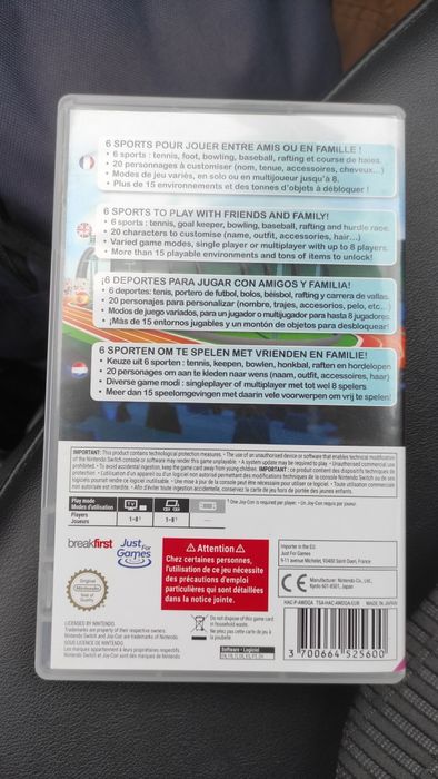 Jogos Nintendo Switch Instant Sports