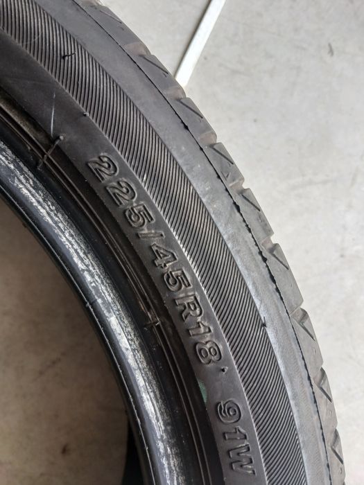 2 pneus 225 45 r18 bridgestone
