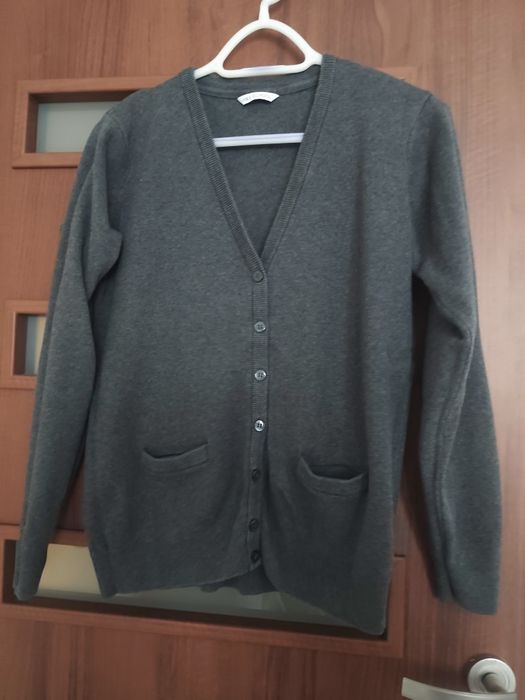 Szary grafitowy sweter kardigan Marks and Spencer 164