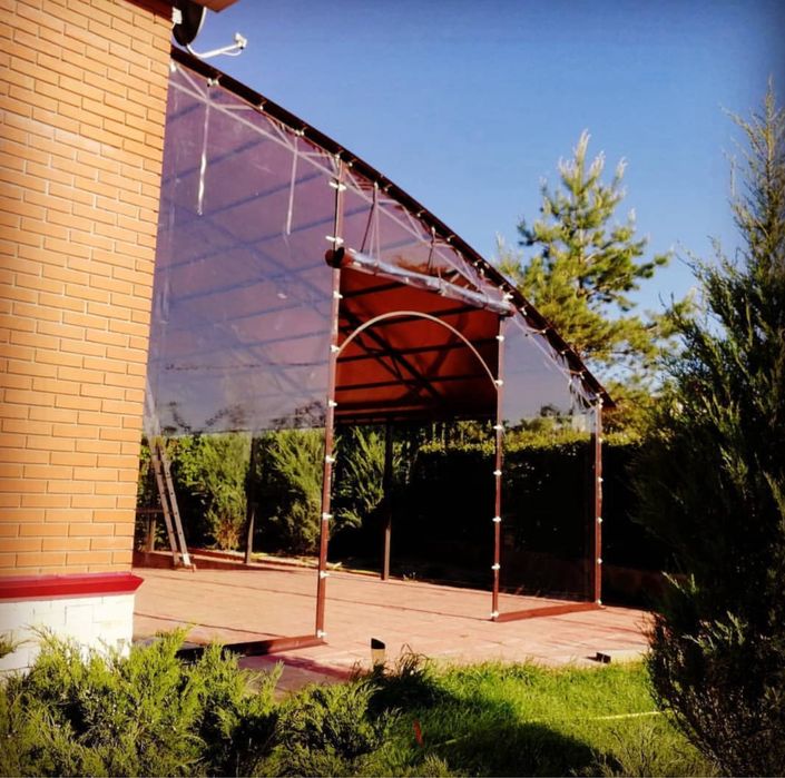 Прозорі мʼякі вікна, плівка для терас, мягкие окна пвх