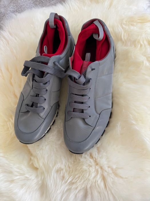 Кроссовки Прада, серые, новые