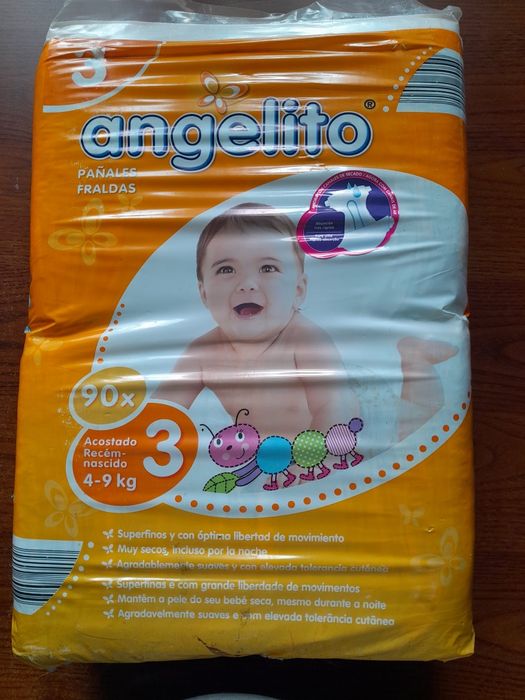 Подгузники памперсы детские, размер 3 (4-9кг), 90шт