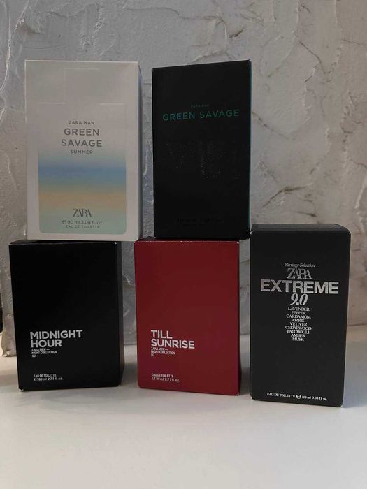 Оригінал парфум Zara для чоловіків Till Sunrise, GREEN SAVAGE, EXTREME