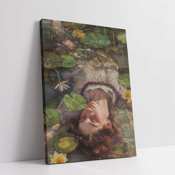 Obraz na płótnie "Kobieta w wodzie" 30x40 cm – elegancka dekoracja