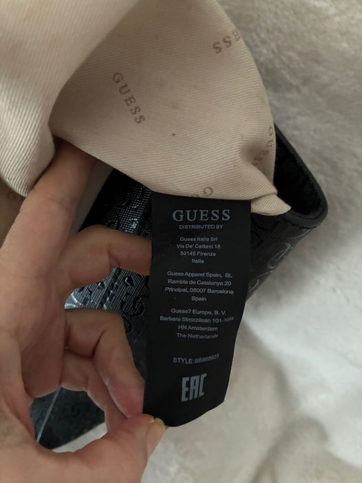 Torebka torba shopper Guess czarna duza