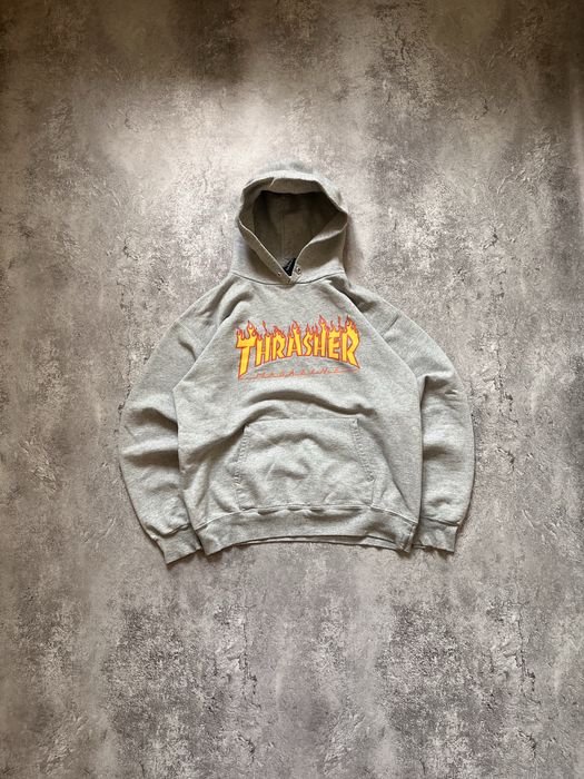 Оверсайз Сіре Худі від Thrasher