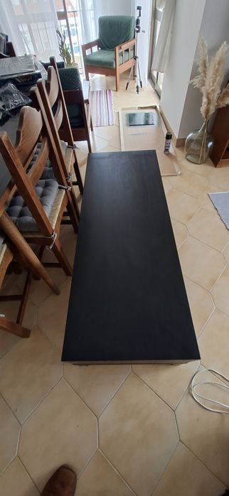 Movel de Tv preto modelo lack ikea