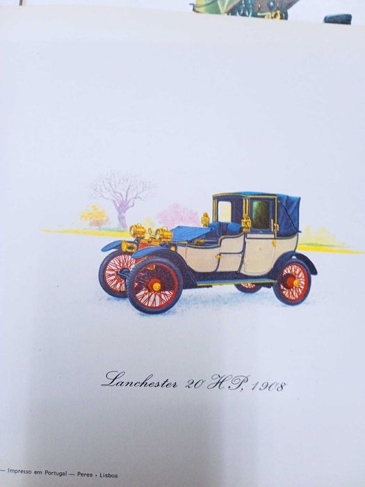 livros antigos sobre carros