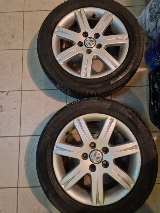 Alufelgi Vw 5x 112 z oponami MICHELIN  16"  lato uzywane