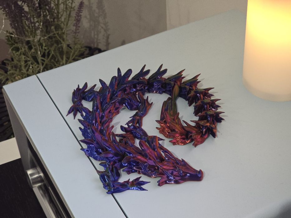 Dragão Articulado 48cm Tricolor