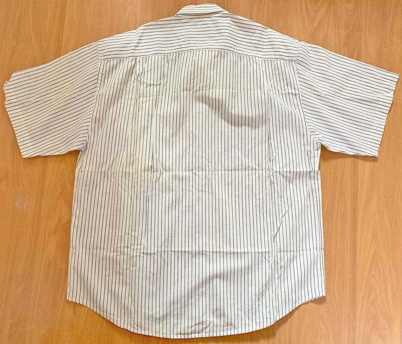 Camisa de Homem Riscas Azul e Branco, como Nova