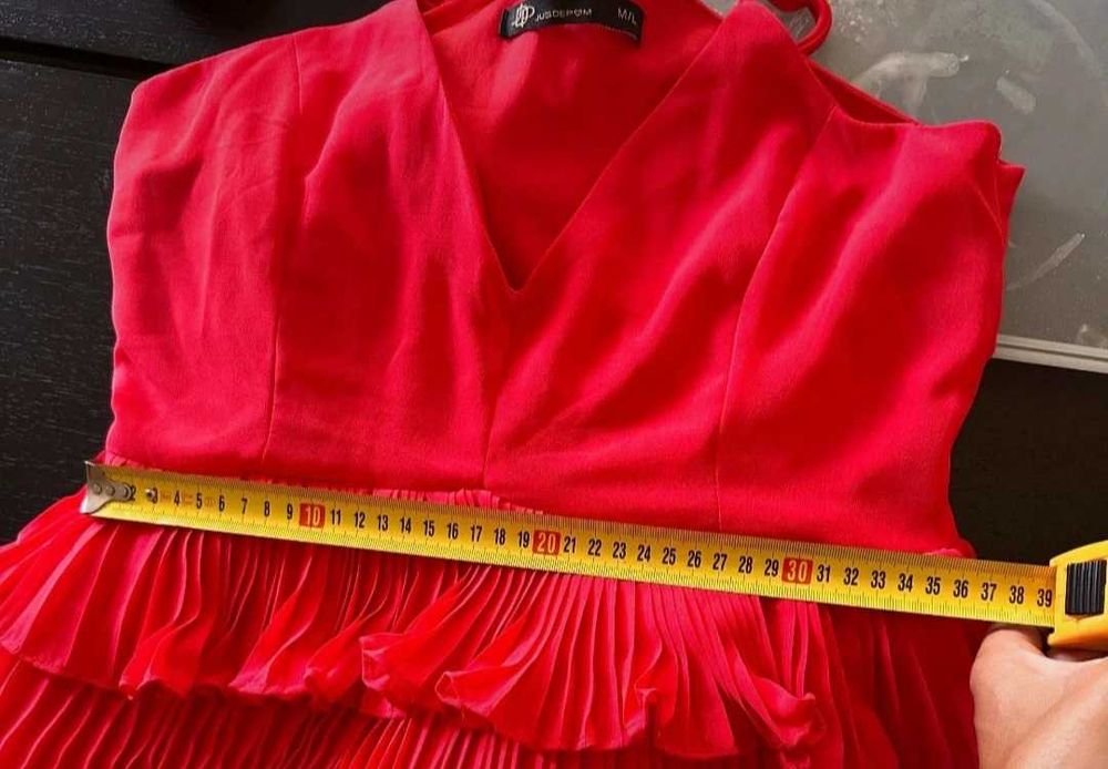Vestido cerimónia plissado tam M/L