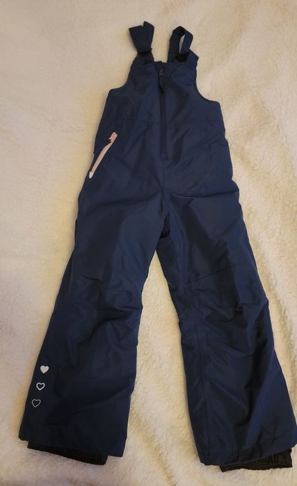 Лижні сині  штани(напівкомбінезон) дівчачі Lupilu 110-116