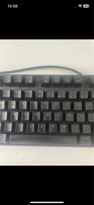 Teclado mecanico com teclas luminosas ( c/ personalizacão )