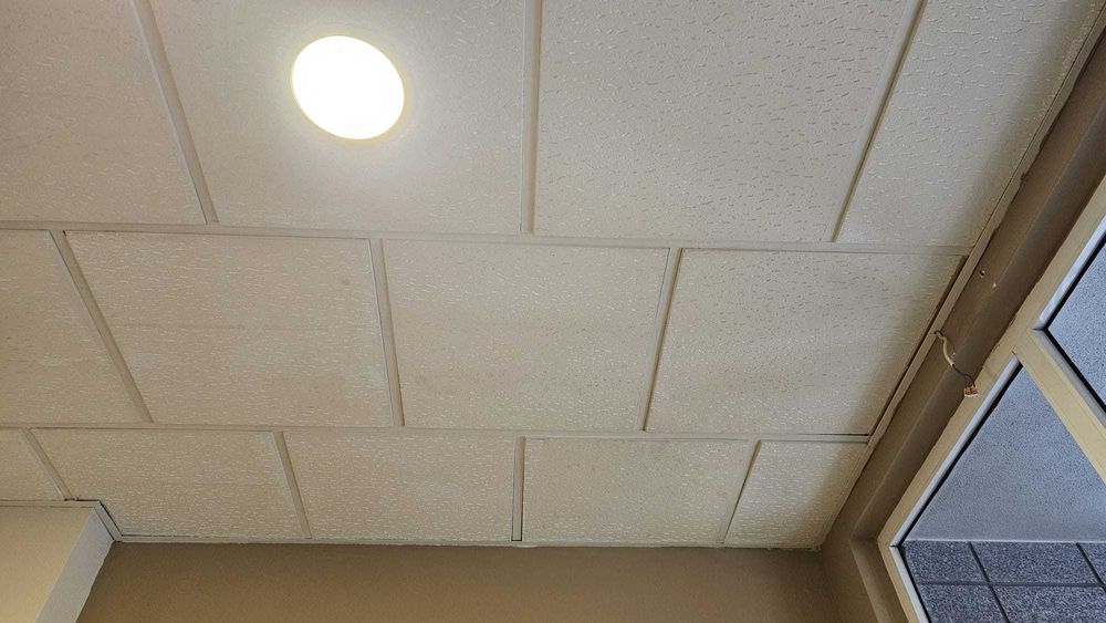 Teto falso de restaurante.