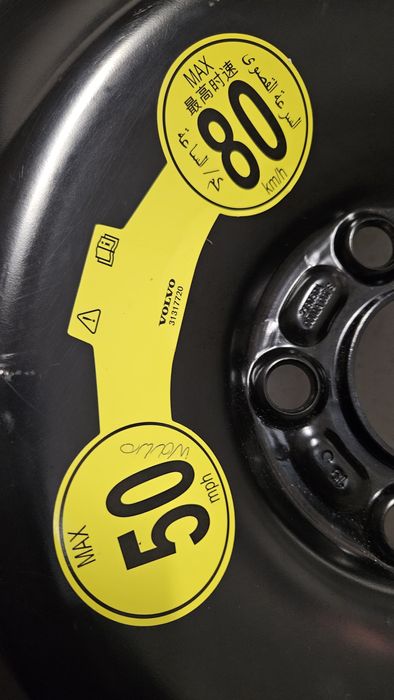 Koło dojazdowe Volvo XC60 od 2017 roku produkcji